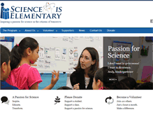 Tablet Screenshot of elementaryschoolscience.org